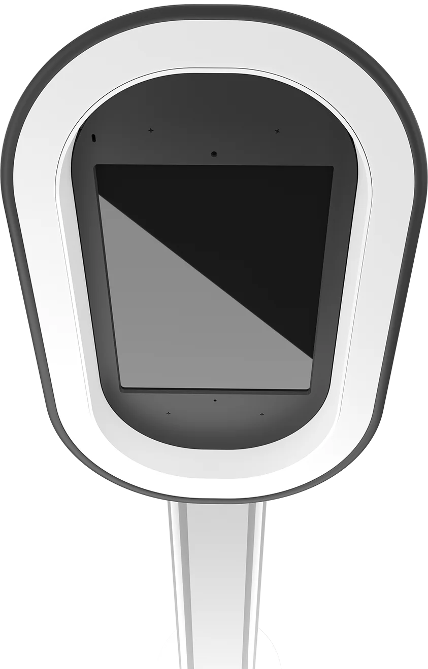 Selfy photo booth on its stand